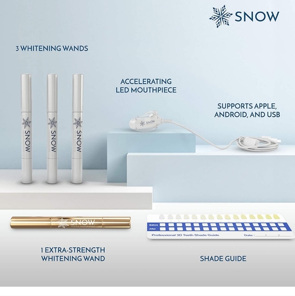 SNOW Teeth Whitening Kit with LED Light | Complete at Home Whitening System - Picture 4 of 6